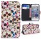 PU Leather Wallet Stand Flip Case with Colorful Skulls for 4.7" Inch iPhone 6 SKU: MKC-13097