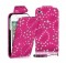 DIAMOND LEATHER FLIP CASE COVER FITS APPLE IPHONE 4/4s -Rose red SKU: MKC-9248