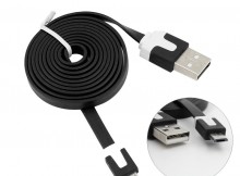 1M Flat Noodle Micro USB Cable