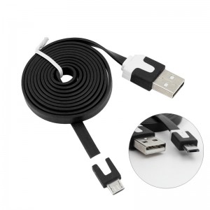 1M Flat Noodle Micro USB Cable