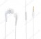 White In-Ear Headphone with Mic&Volume Control