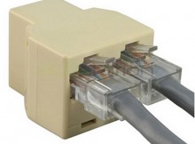RJ45 8P8C 1 to 2 LAN Ethernet Connector Splitter