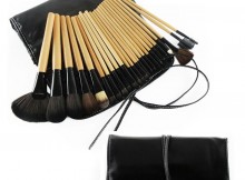 Wholesale 24pcs Wooden Handle Professional Makeup Brushes Set Kit