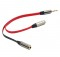 3.5mm Audio Y Splitter 2 Female to 1 Male Flat Cable Adapter