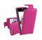 Wholesale PU LEATHER FLIP CASE COVER For iPhone 5 -Rose red