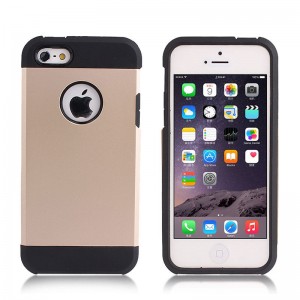 Wholesale 2-in-1 Armour Case Skin for iPhone 6 4.7 - Gold
