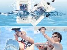 6 inch Universal Waterproof Case Pouch Bag for Phones Camera - Black