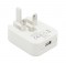 Wholesale TH28 Foldable Single USB Port UK Charger- White