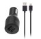 Belkin 2.1A Dual USB Car Charger + 1.2m Lightning iPhone 8pin Data Cable - Black