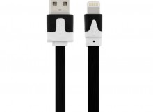 Wholesale 1M Flat Noodle 8 Pin Lightning to USB Data Charger Cable
