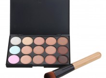 Wholesale 15 Colors Party/Salon Contour Face Cream Makeup Concealer With Powder Brush