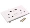 Wholesale UK Power Socket With 2 USB Charging Ports & Swithes Connection Wall Plate Plug