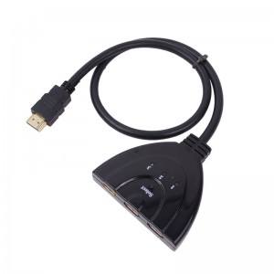Wholesale 3 to 1 HDMI Switcher HDMI Adapter with Cable