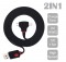 Wholesale 1.5m 2-in-1 Lights Up 8pin Lightning Micro USB Data Charge Cable