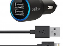 Wholesale Belkin 2.1A Dual USB Car Charger + 1.2m Lightning Data Cable for iPhone 5 5S