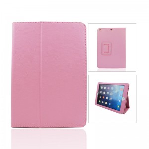 Wholesale Pure Color Two Fold Stand Case Cover for iPad 5(Air)