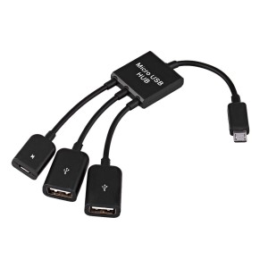 Wholesale 3-in-1 Micro USB Hub with OTG Function for Samsung HTC LG